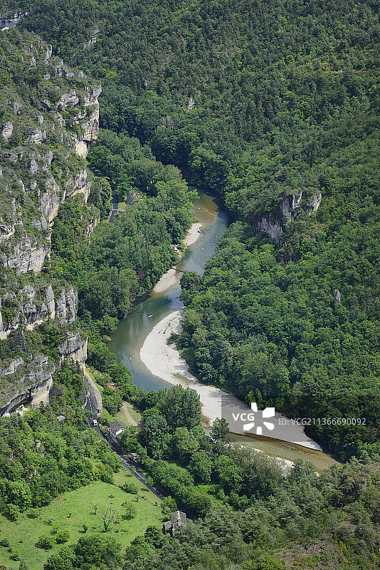法国洛泽尔省塔恩河峡谷：Point sublime图片素材