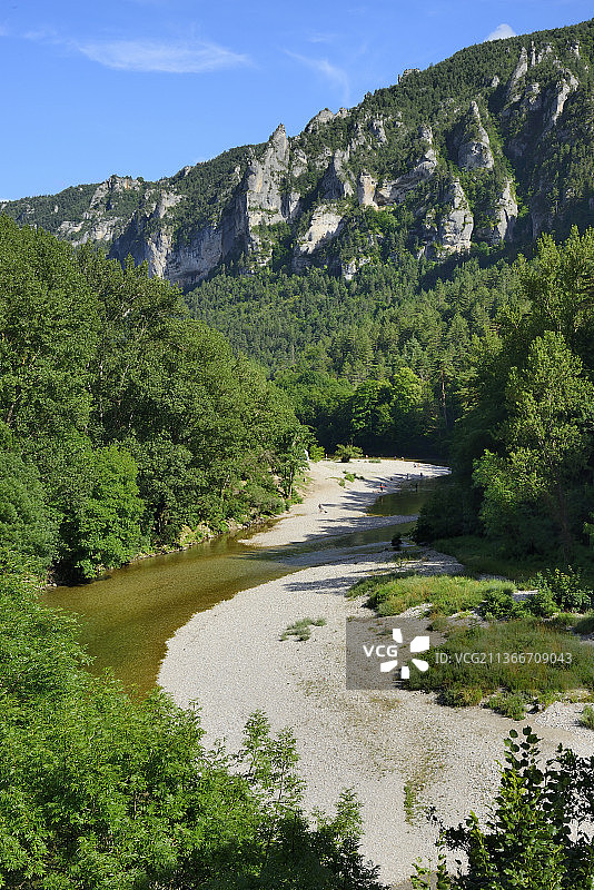法国洛泽尔省塔恩河峡谷图片素材
