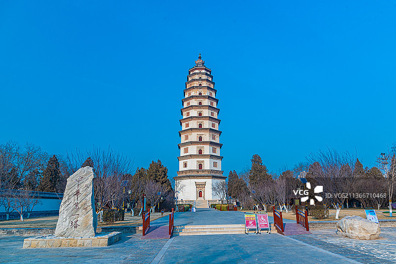 河北定州开元寺塔图片素材