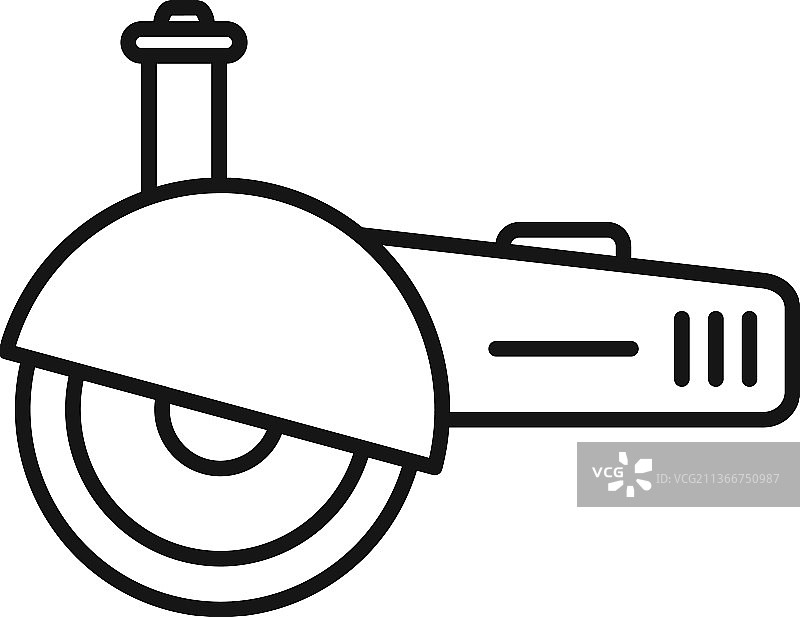 研磨工具图标轮廓角磨机图片素材