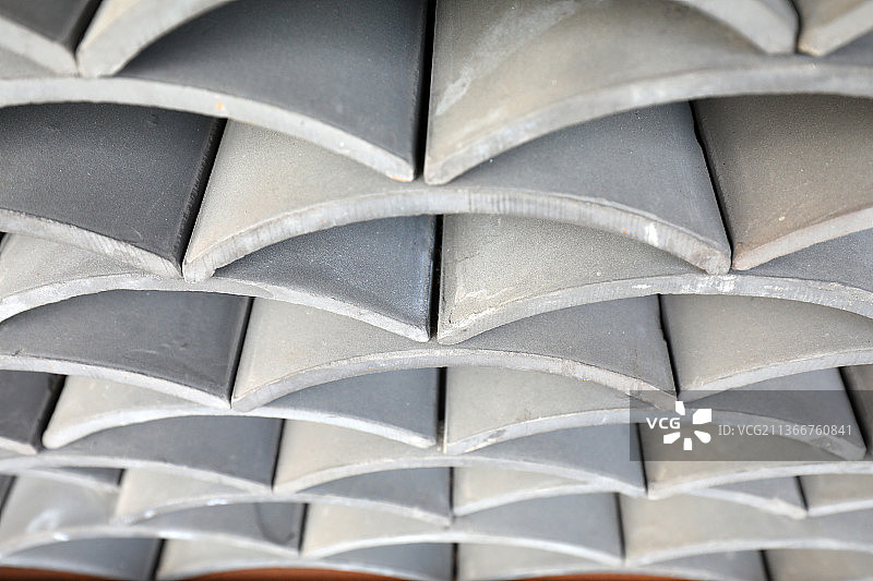 中国传统建材瓦片图片素材