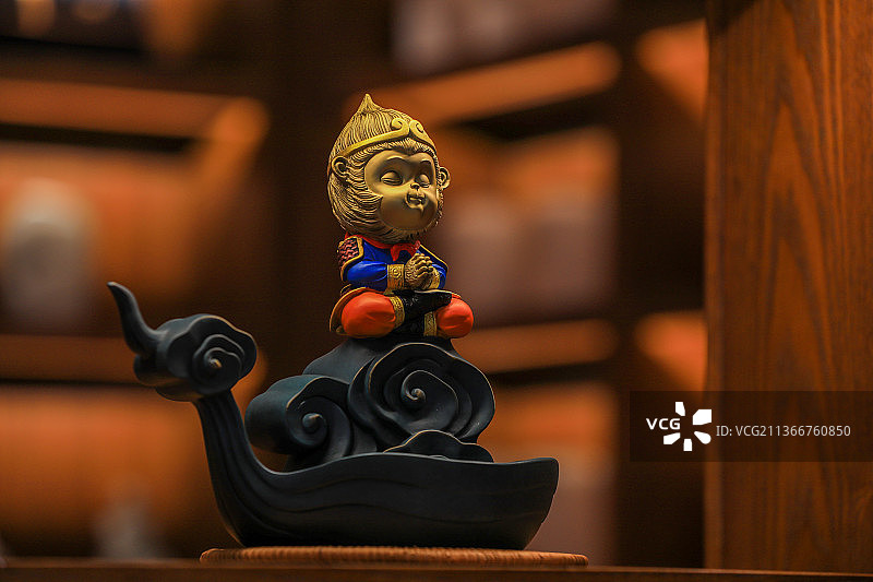 中国神话传说西游记人物孙悟空雕塑图片素材