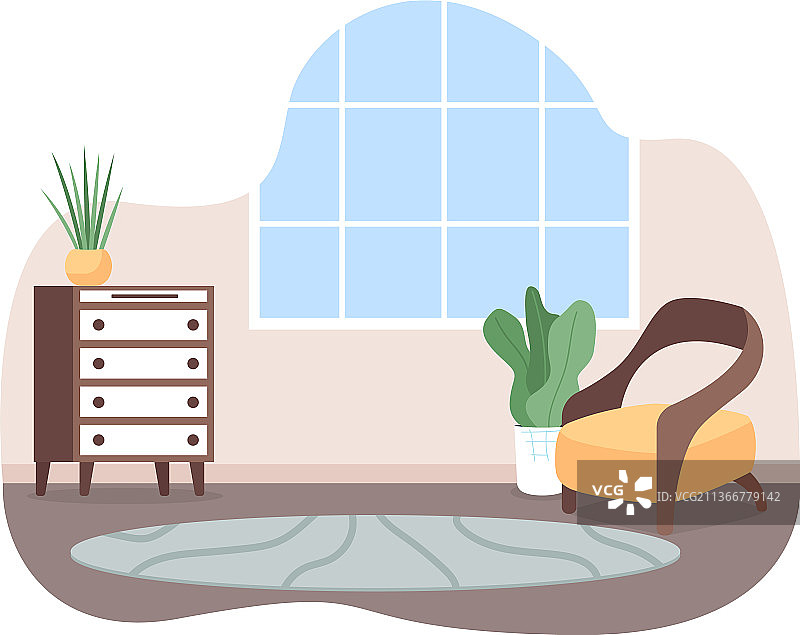 客厅空间2D网页banner海报图片素材