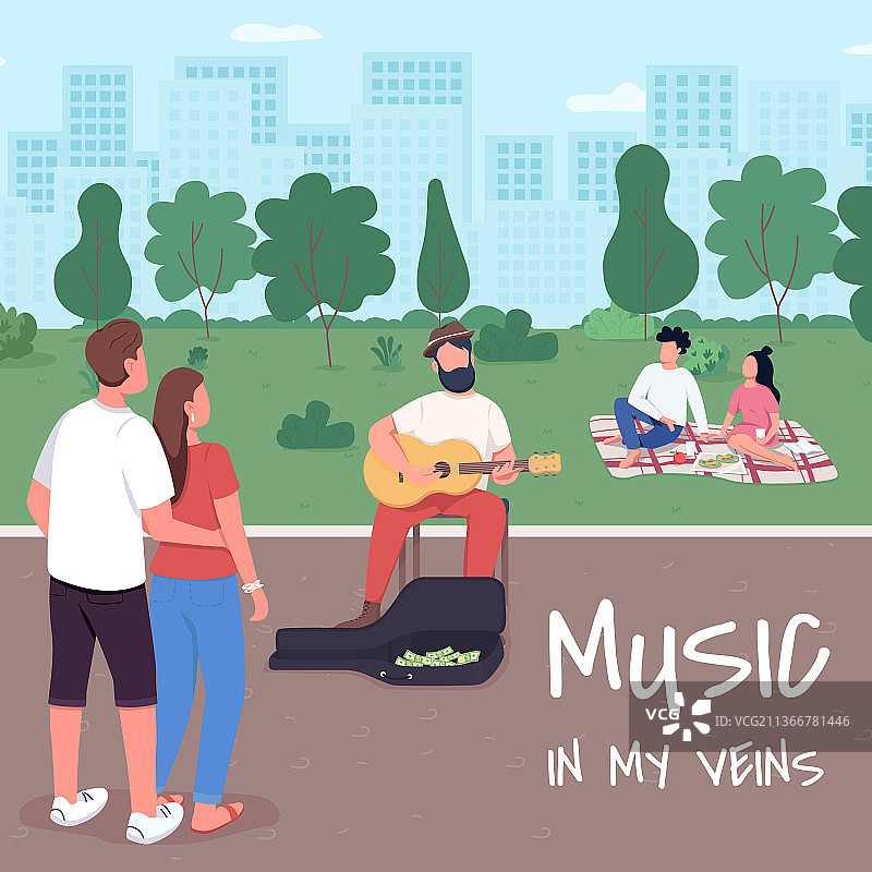 社交媒体音乐帖子模型图片素材