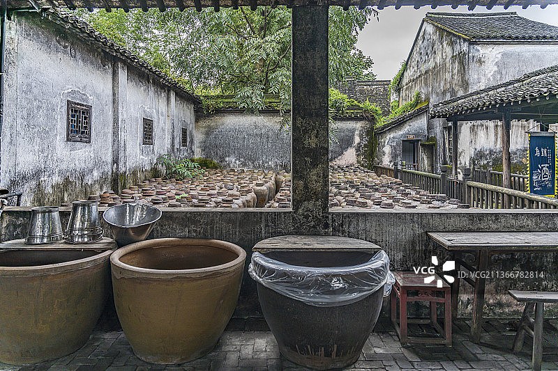 嘉兴乌镇东栅公生糟坊（三白酒作坊）图片素材