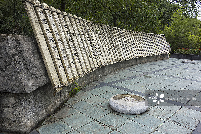 湖北咸宁长江 三国赤壁之战 遗址图片素材