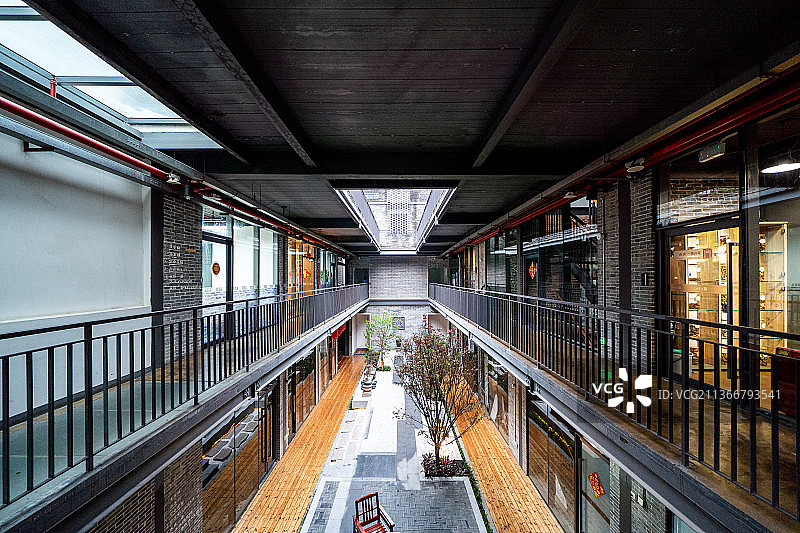 广东广州荔湾区非物质文化遗产历史永庆坊都市风光图片素材