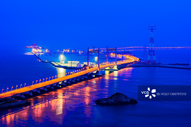 无人的港区——洋山深水港四期智能港区之四图片素材