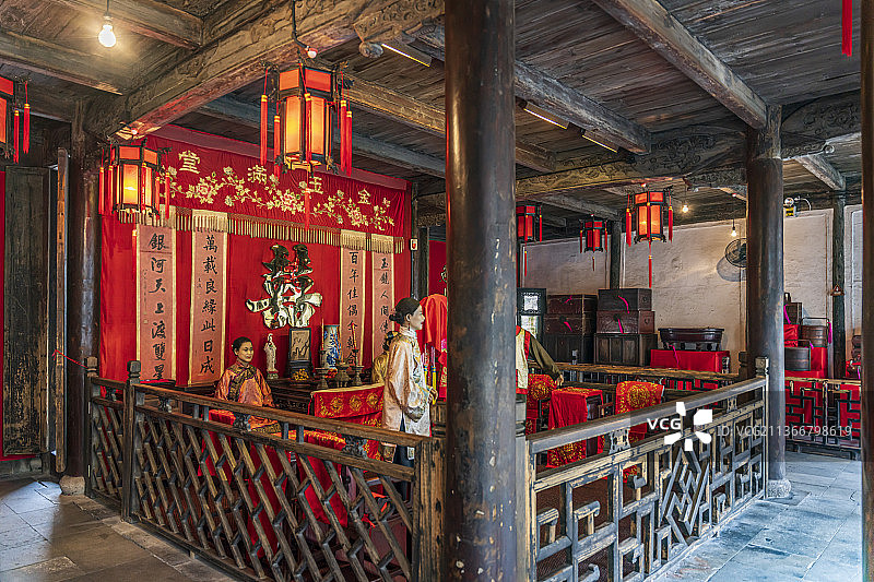 浙江嘉兴乌镇东栅江南民俗馆景点图片素材