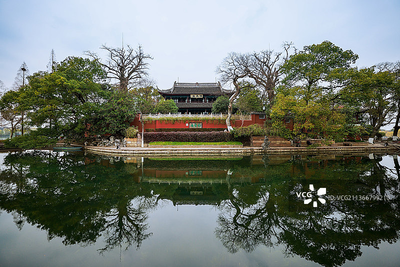 南湖烟雨楼图片素材