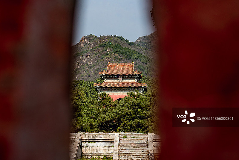 北京明十三陵嘉靖皇帝永陵明楼图片素材