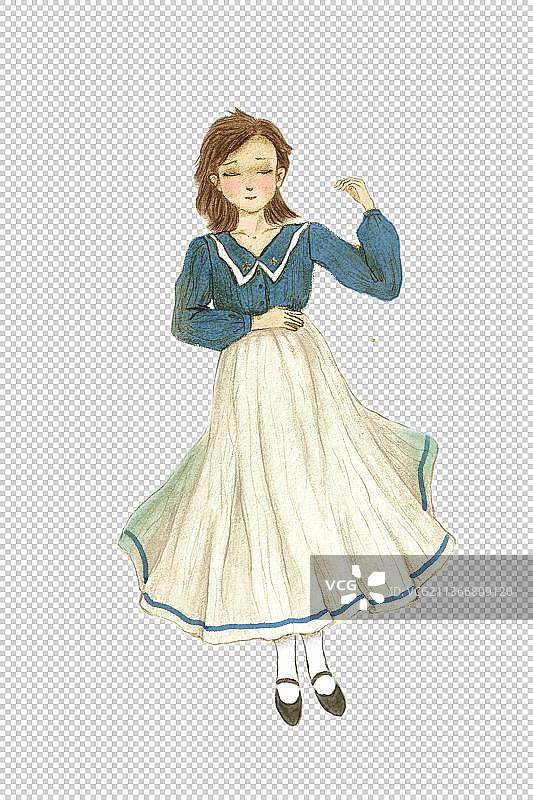 躺着的女孩图片素材