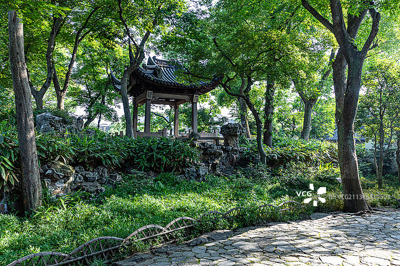 江苏苏州园林沧浪亭图片素材