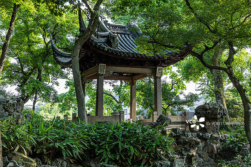 江苏苏州园林沧浪亭图片素材