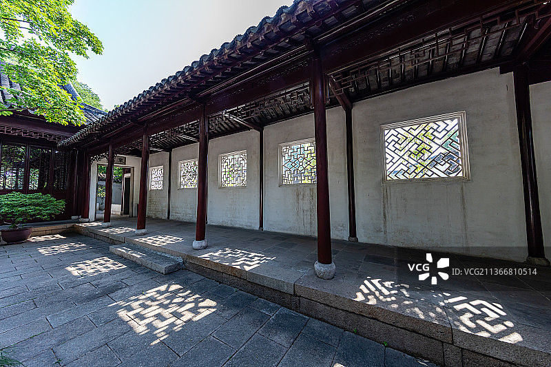 江苏苏州园林沧浪亭图片素材