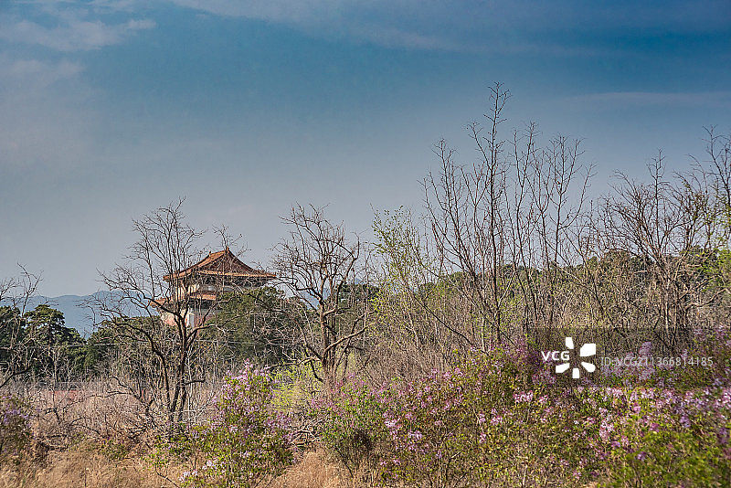 北京明十三陵嘉靖皇帝永陵明楼图片素材