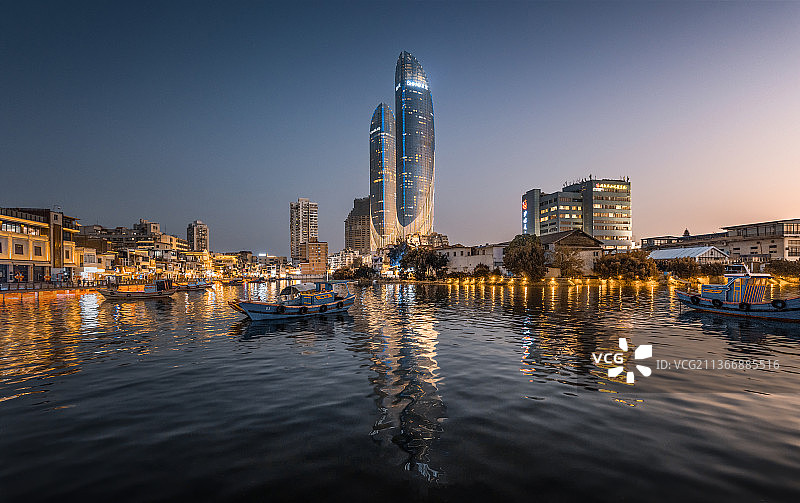 厦门双子塔图片素材