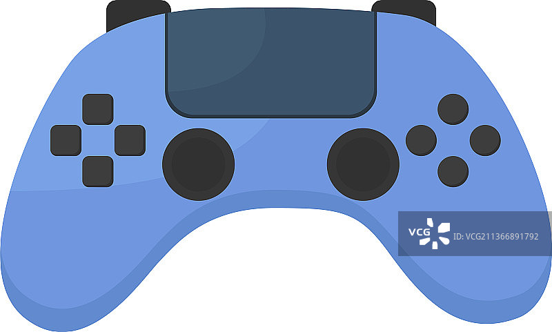 半扁平风格游戏手柄图片素材