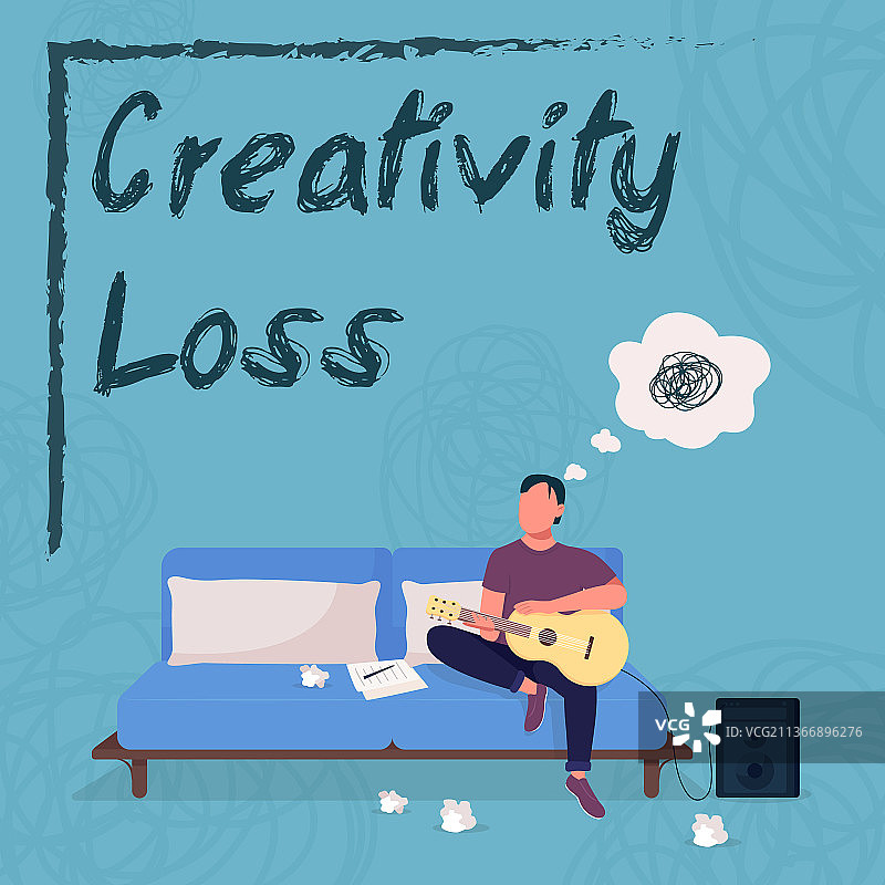 音乐家倦怠社交媒体帖子样机图片素材