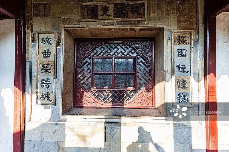 江苏苏州园林耦园风光图片素材