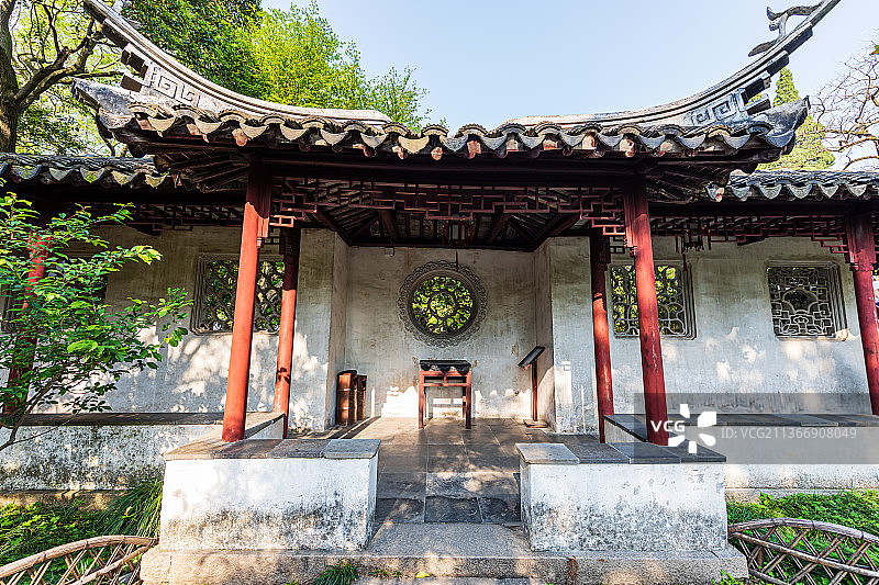 江苏苏州园林耦园风光图片素材