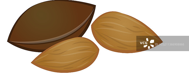 桃核卡通杏子水果图标图片素材