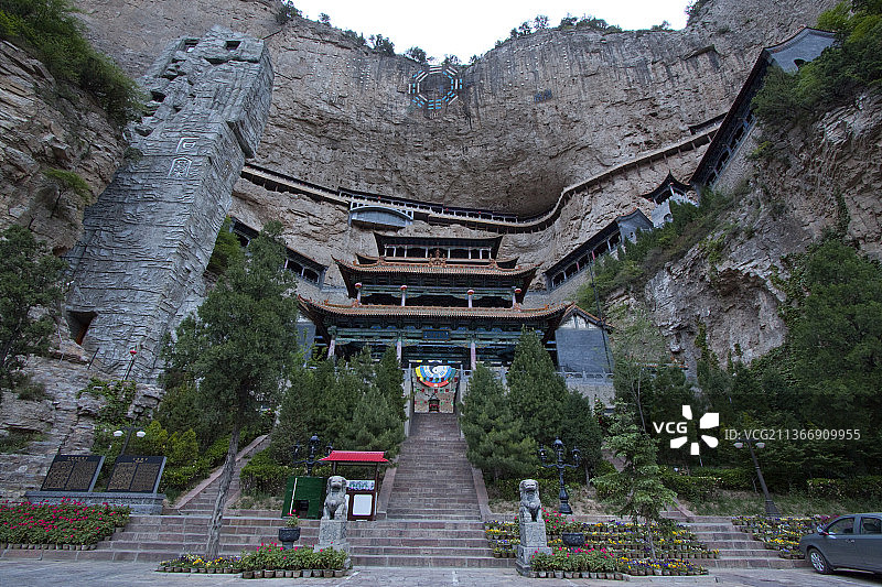 山西省晋中市介休绵山风景区人文景观图片素材