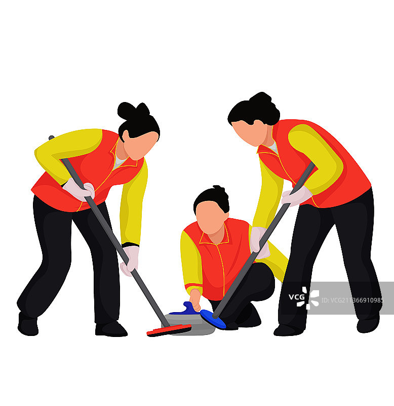 北京滑雪运动运动员矢量插画图片素材