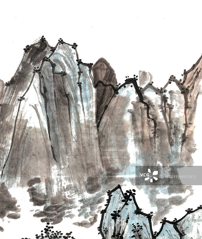 巍峨的山脉图片素材