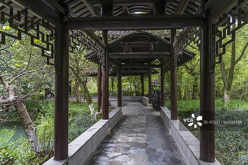 浙江嘉兴乌镇西栅灵水居图片素材