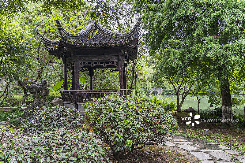 浙江嘉兴乌镇西栅灵水居图片素材