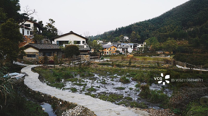 江西南昌乡村振兴民宿田园风光图片素材