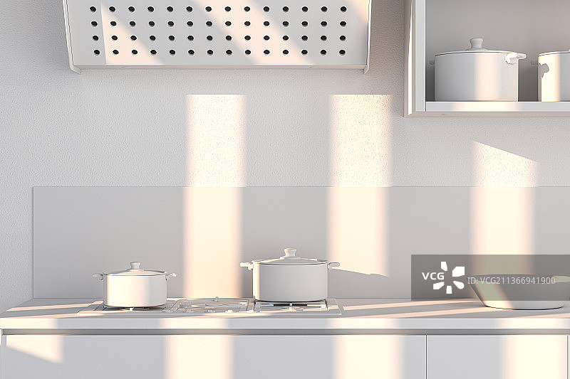 3D现代厨房图片素材