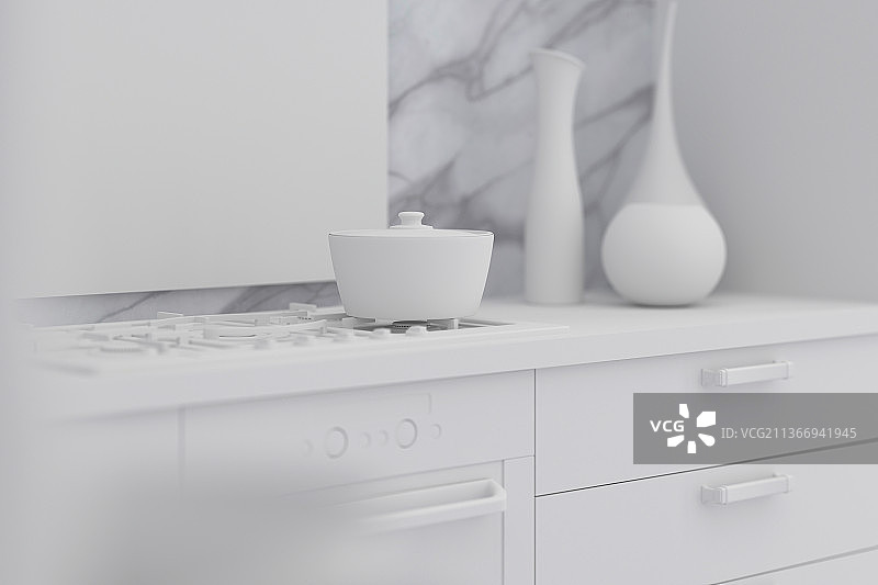 3D现代厨房图片素材