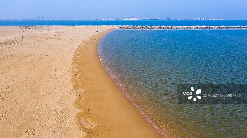 潍坊海滨风光欢乐海沙滩图片素材
