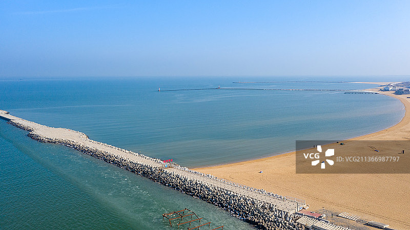 潍坊海滨风光欢乐海沙滩图片素材