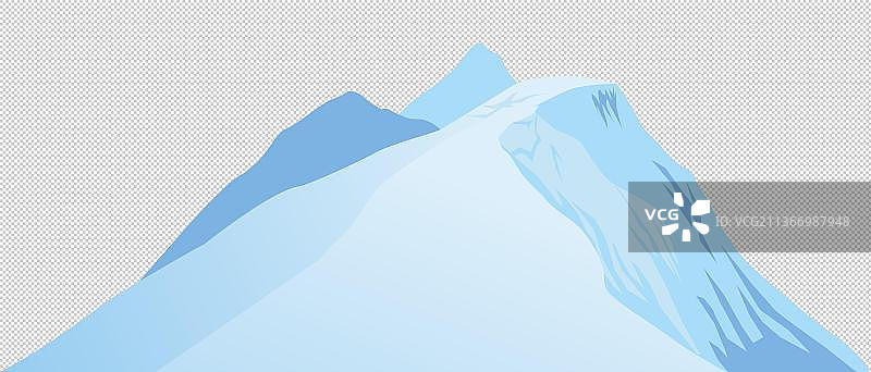 雪山矢量插画图片素材