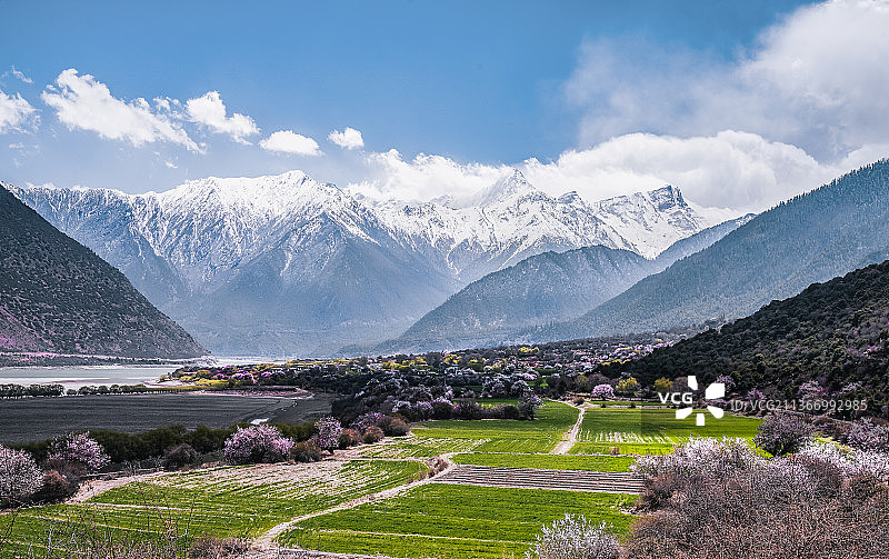 西藏雅鲁藏布大峡谷风光图片素材