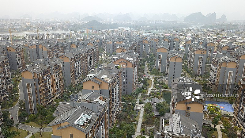 桂林七星区万达商圈建筑图片素材