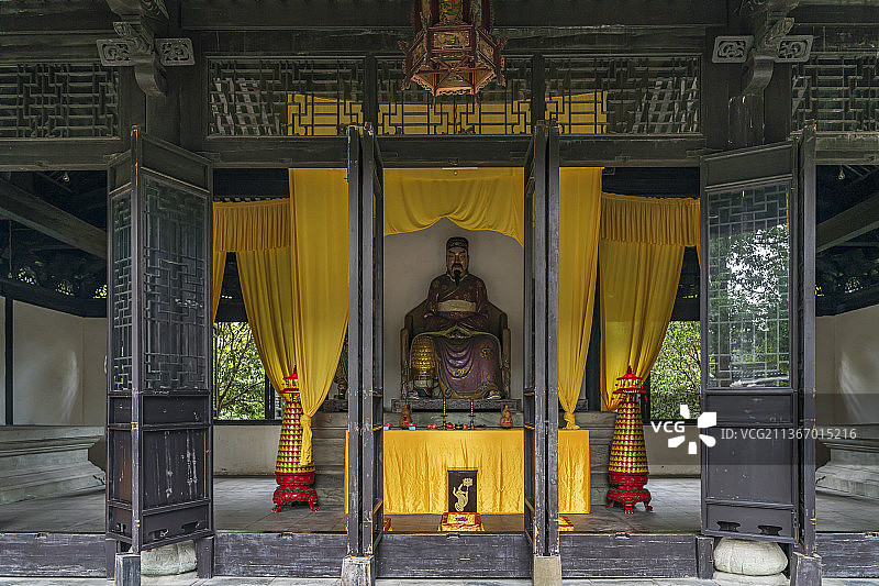 浙江嘉兴乌镇西栅乌将军庙图片素材