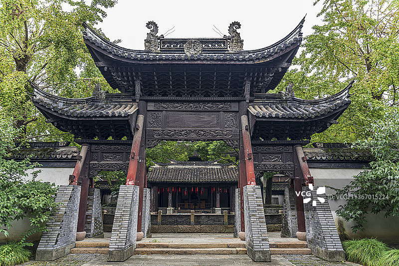 浙江嘉兴乌镇西栅乌将军庙图片素材