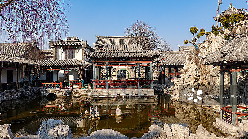 潍坊十笏园古建筑群图片素材