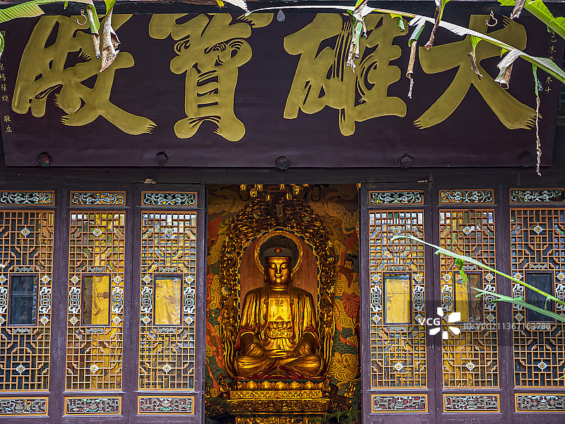 安徽九华山甘露寺建筑图片素材