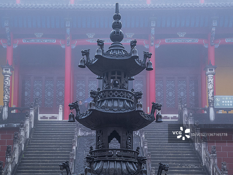 安徽九华山地藏禅寺图片素材