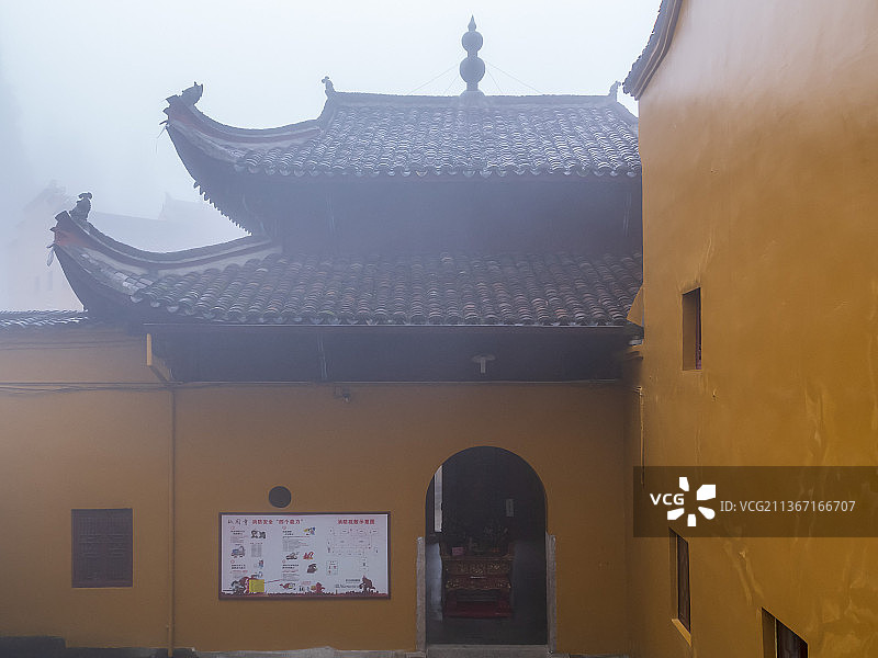 安徽九华山祗园禅寺禅院图片素材