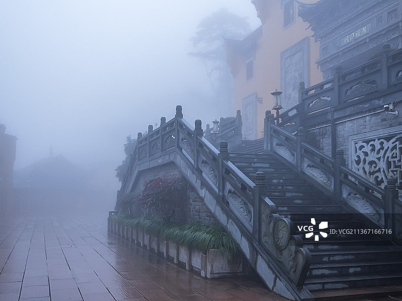 安徽九华山祗园禅寺禅院图片素材