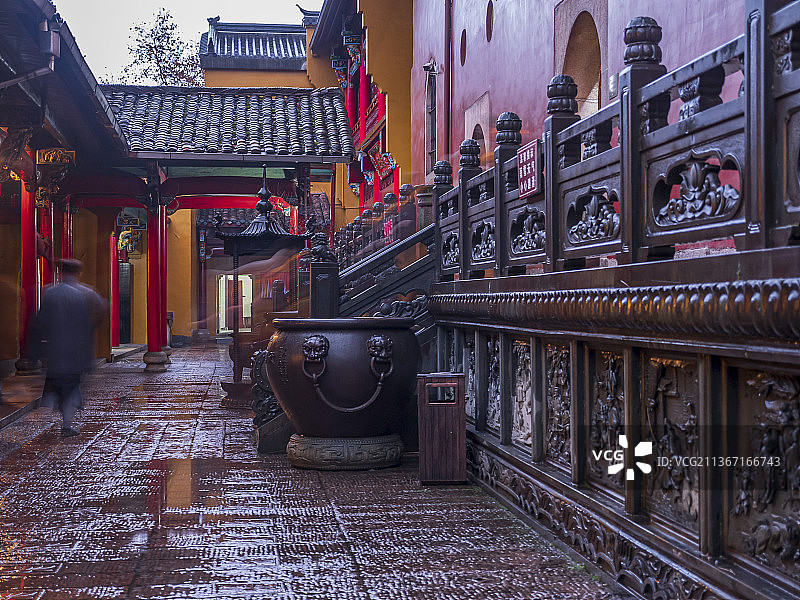 安徽九华山祗园禅寺禅院图片素材