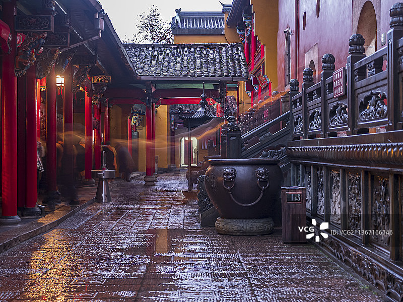 安徽九华山祗园禅寺禅院图片素材