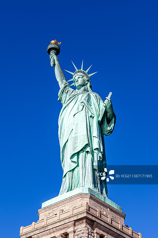 美国纽约自由女神像图片素材