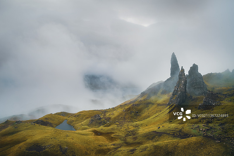 斯托尔老人峰的壮丽景色，英国波特里图片素材